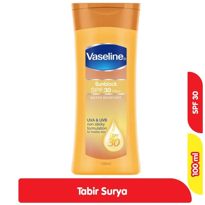 Jual Vaseline Healthy Sunblock Tubuh Spf 30 100 Ml Di Seller Alfamart ...