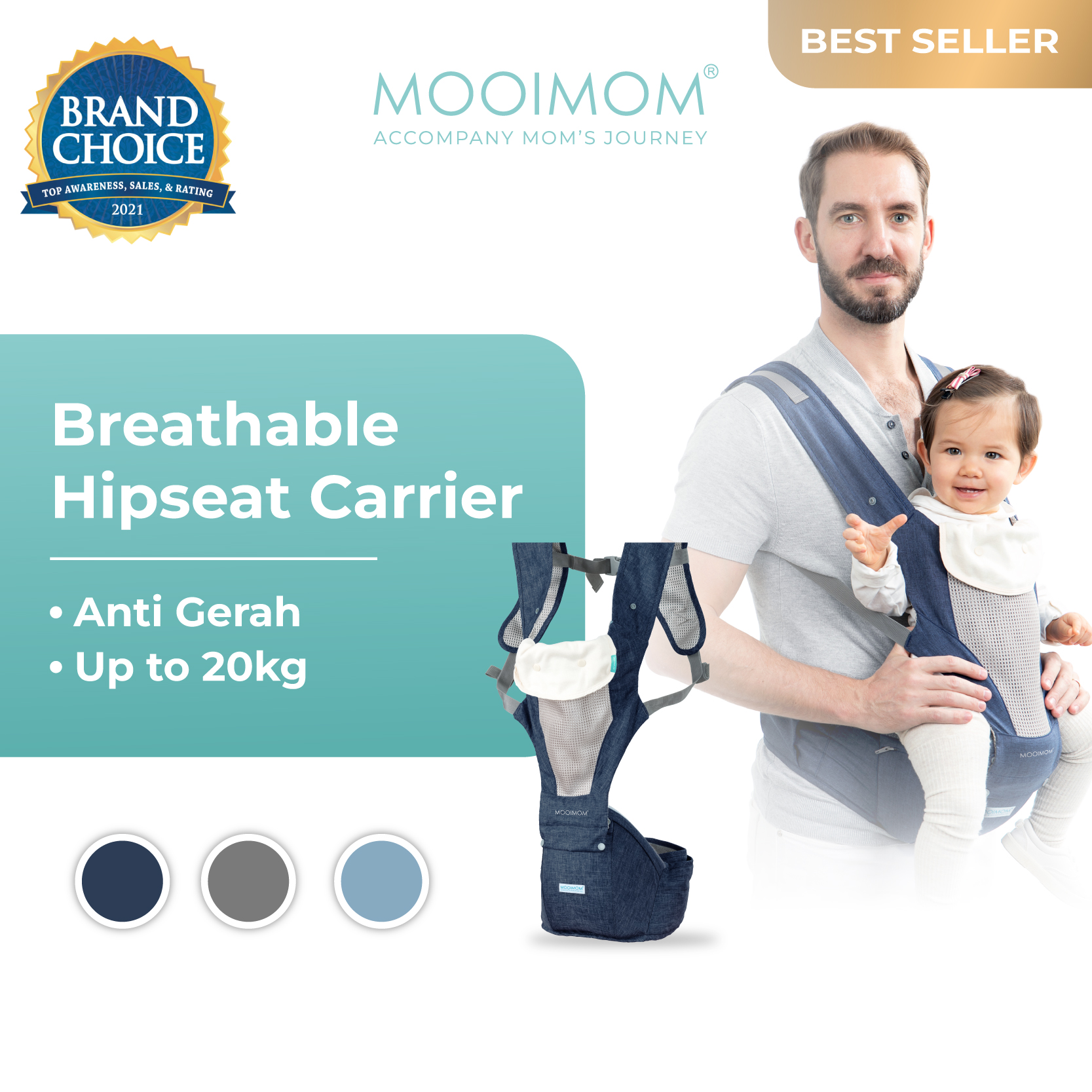 Hipseat hot sale carrier mooimom