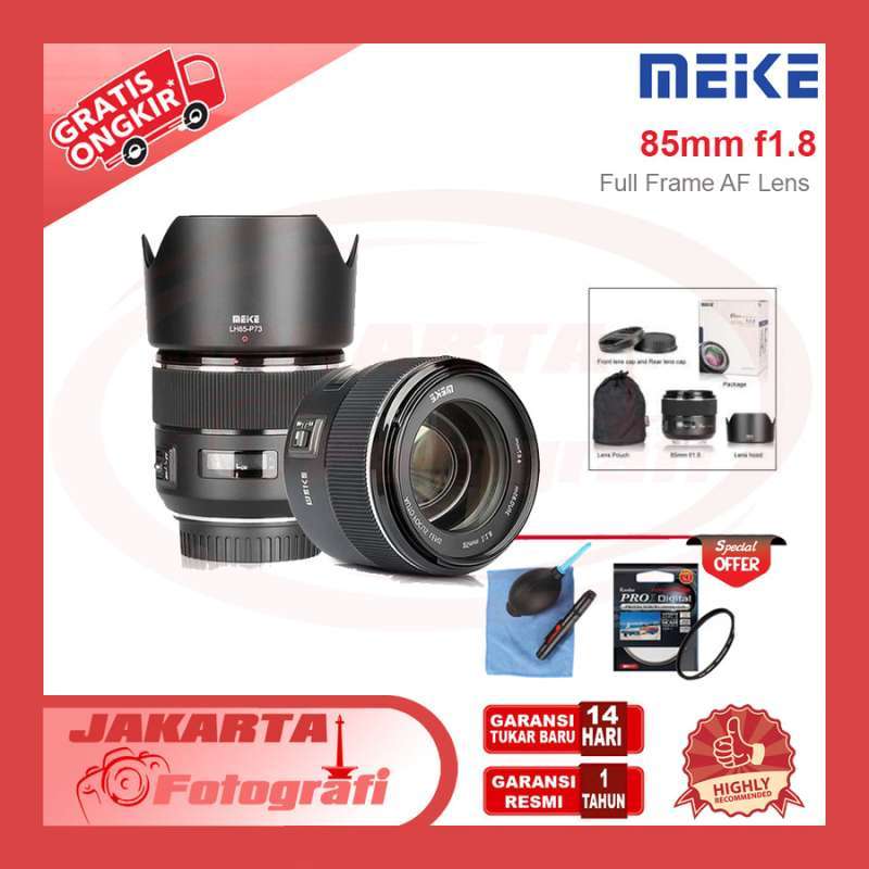 Lensa Meike AF 85mm for Canon EF Mount Meike 85 mm Fix Lens  Resmi