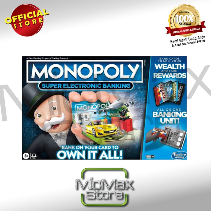 Promo Hasbro Gaming Monopoly Ultimate Banking Own It All Board Games Diskon 15 di Seller Micmax