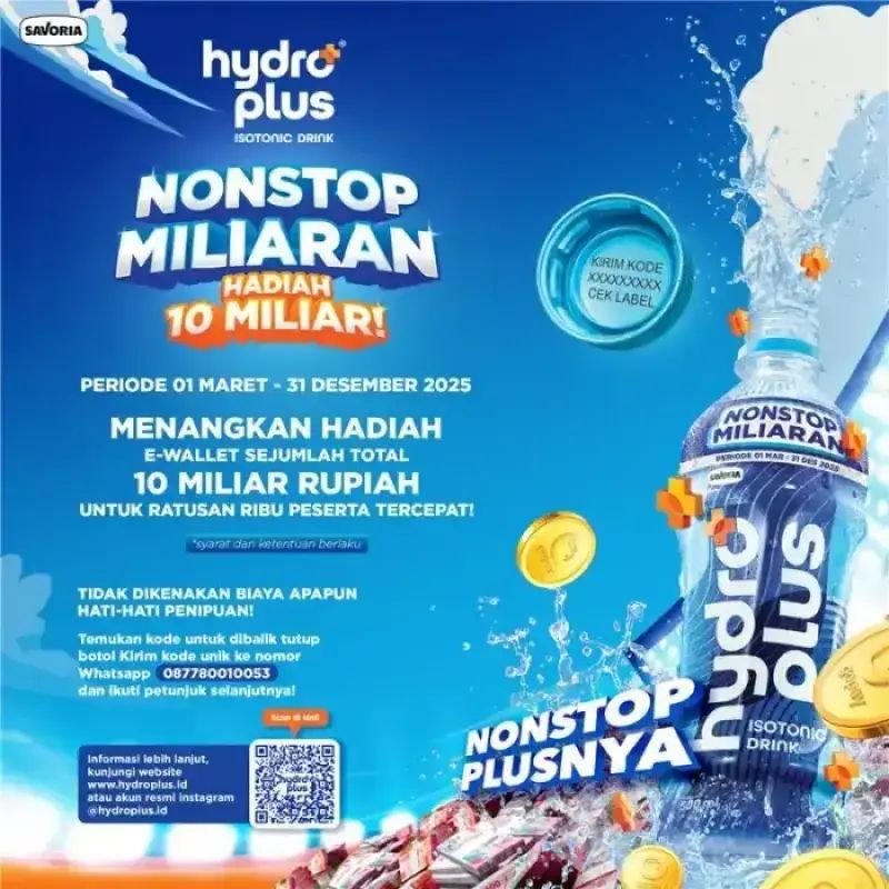 Promo Hydroplus Isotonic Drink - Nonstop Miliaran [350 Ml] Diskon 4% Di ...