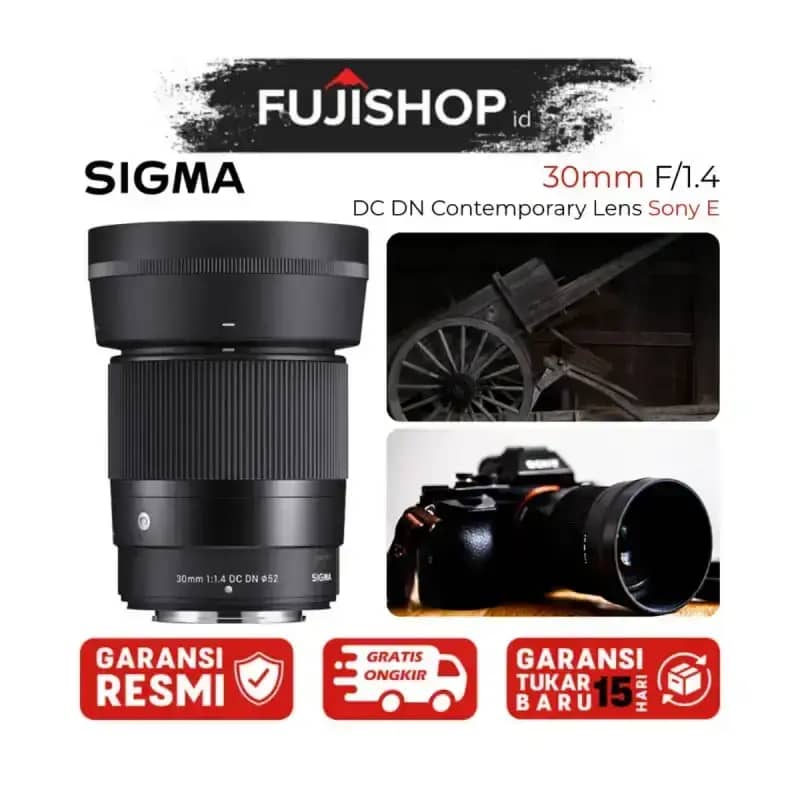 Sigma 30mm DC DN Lens for Sony E Mount Lensa Sigma 30mm