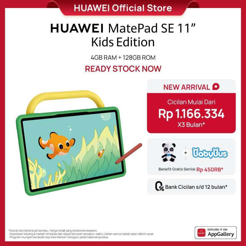 Promo [baru] Huawei Matepad Se 11 Kids Edition Tablet | 2k Eye Comfort ...