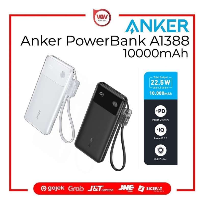 Promo Powerbank Anker A1388 Powerboost 10000mah 22.5w Diskon 8% Di Seller  Wwponsel_hangtuah Flagship Store - Ww Ponsel, Depan Spbu - Kota Pekanbaru |  Blibli