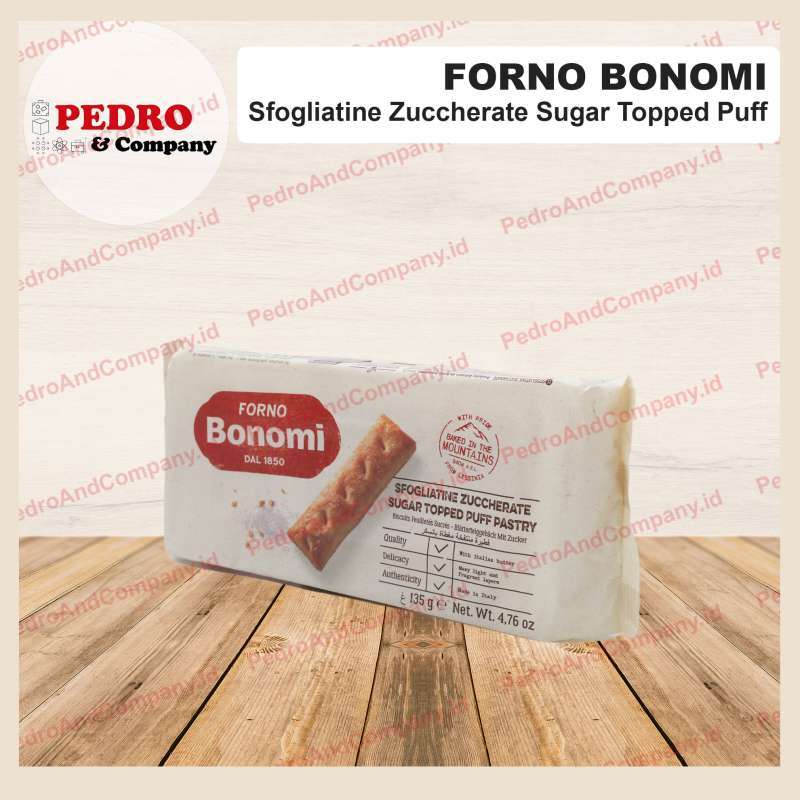 Jual Forno Bonomi Sugar Topped Puff Pastry 135 Gram Biskuit Dengan ...