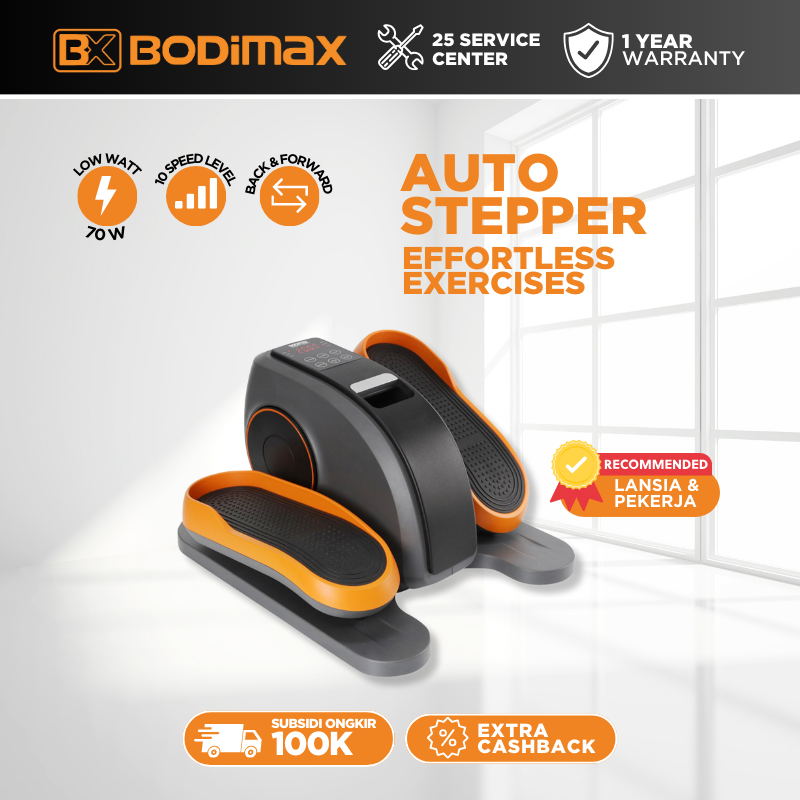 Promo Bodimax Auto Stepper Mini Elliptical Low Impact Fitness Alat Olahraga Lansia Diskon 12 Di Seller Bodimax Official Store Jatinegara Kota Jakarta Timur Blibli