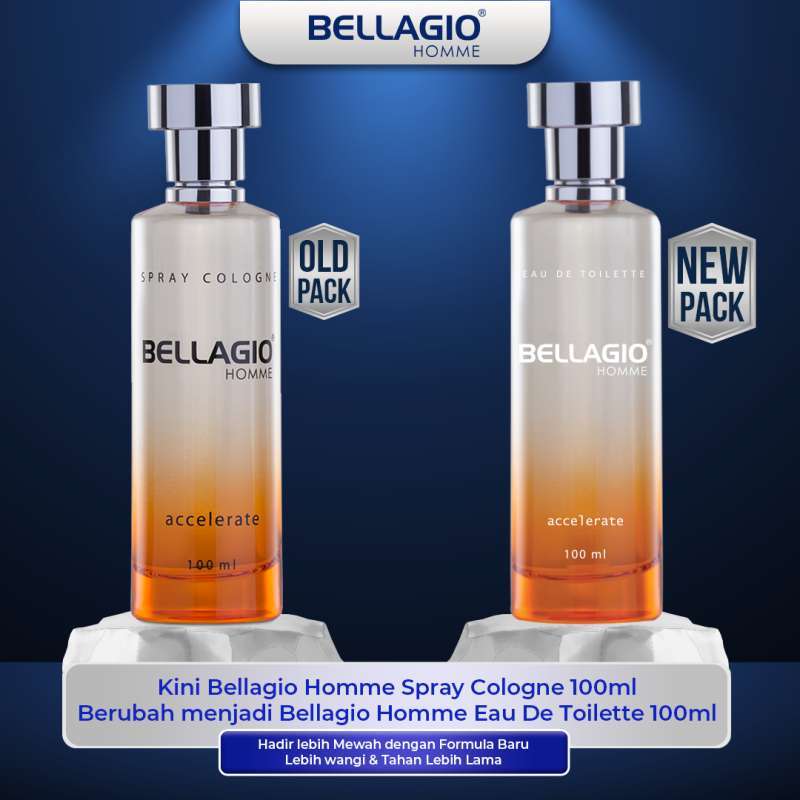 Bellagio Orange Accelerate Spray Cologne Parfum Pria [100 mL]