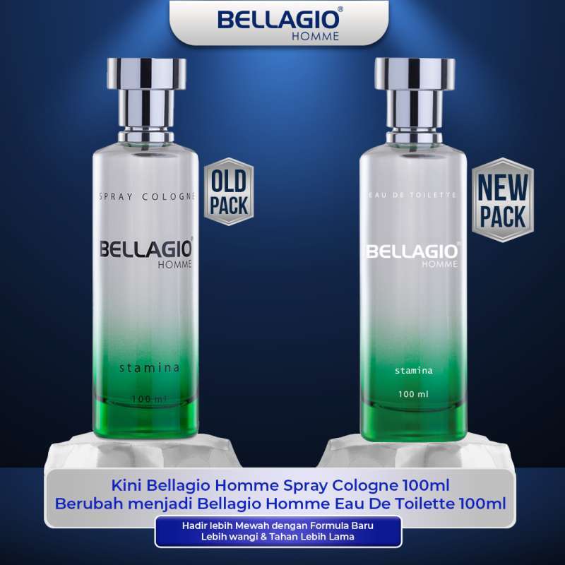 Promo Bellagio Green Stamina Spray Cologne Parfum Pria [100 Ml