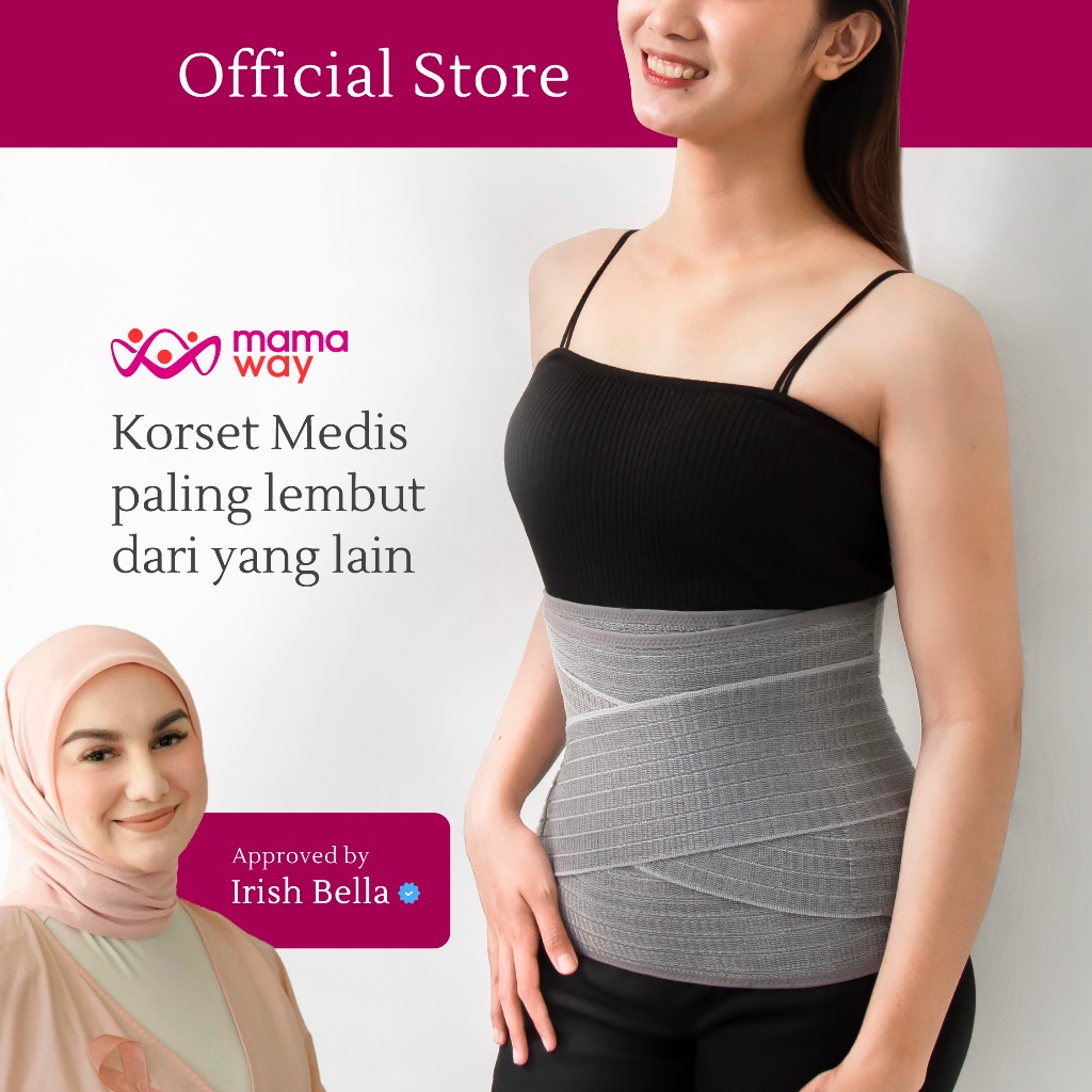 Mamaway Nano Bamboo Postnatal Recovery Support Belly Band Grey