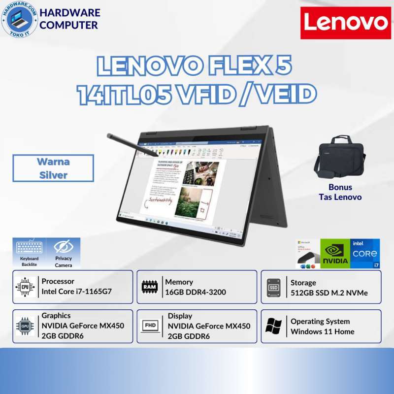 Vfid Daftar Harga Ideapad Flex 5 14 Itl05 Laptop 🔥 Original & Spesifikasi ...