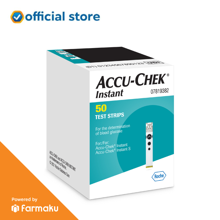 Promo AccuChek Instant Strip Cek Tes Gula Darah Isi 50 Accuchek Diskon 37 di Seller AccuChek