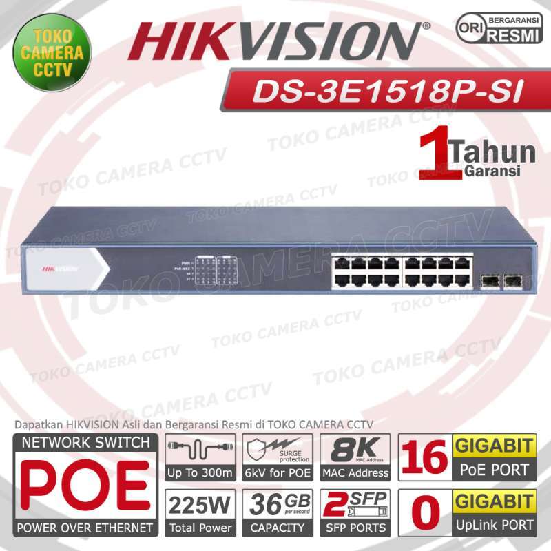 ルーター・ネットワーク機器 HIK VISION DS-3E1518P-SI HIK VISION DS-3E1518P-SI Hikvision DS-3E1518P-SI 16 Port