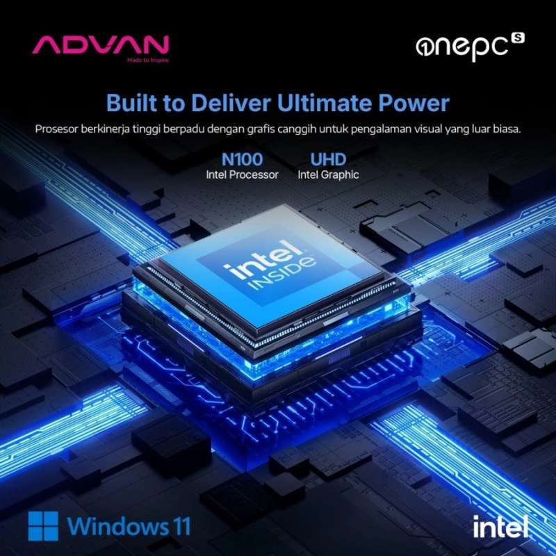Jual Advan All In One Pc Aio One Pc S Intel N100 4gb/128gb Windows 11 ...