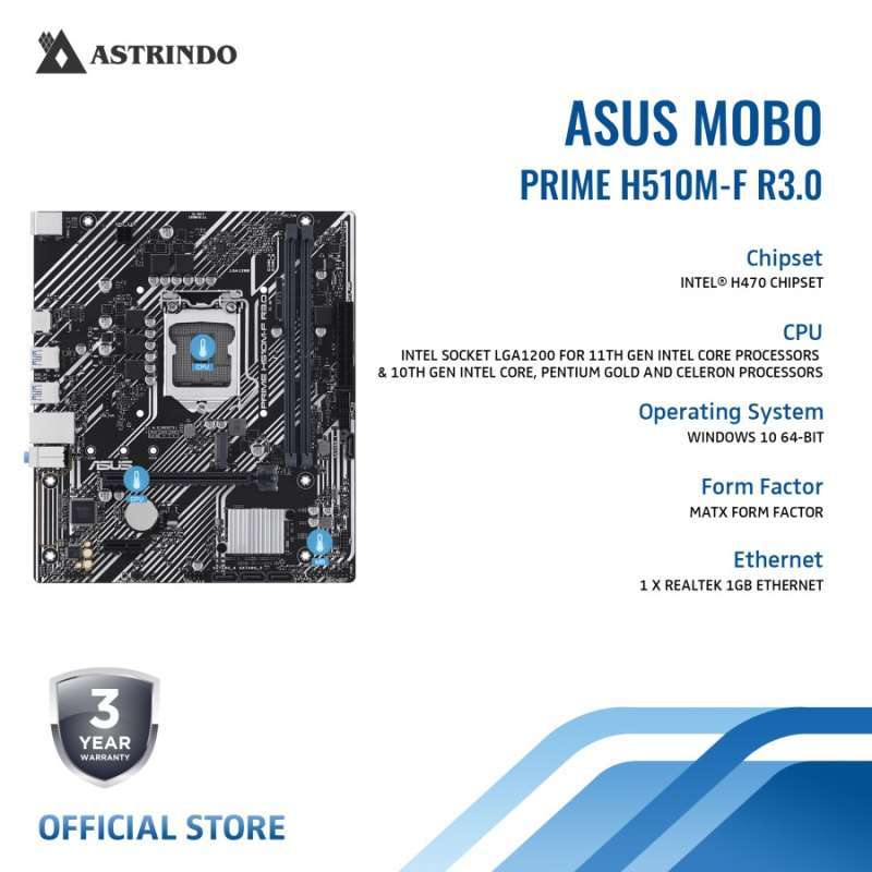 Asus Motherboard Intel Core H470 LGA1200 micro-ATX PCIe Gen 11 10 DDR4