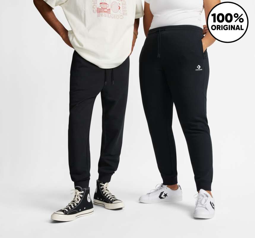 Promo Converse Standard Fit Wearers Left Star Chev Emb Fleece Pant Ft Black Conmp1044001 Diskon 15 Di Seller Converse Official Store Gudang Blibli Blibli