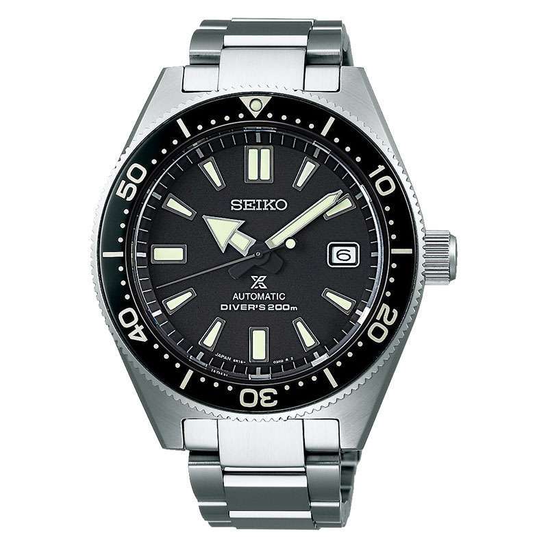 Jam Tangan Pria Seiko Prospex SPB051J1 Automatic Divers 200M Black Dial  Stainless Steel Strap