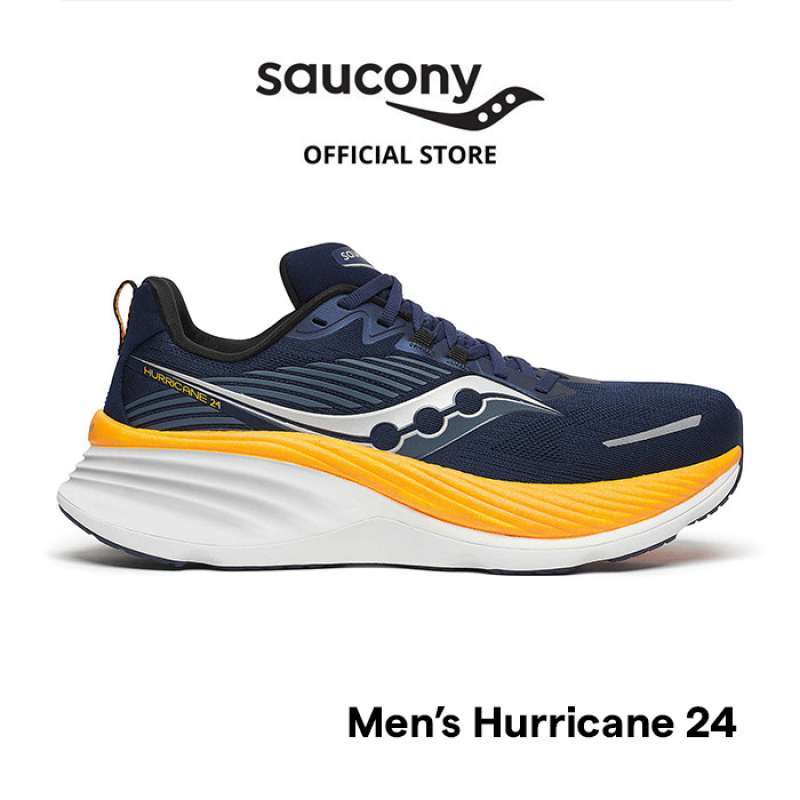 Jual Sepatu Lari Pria Saucony Shoes Hurricane 24 Men Navy Peel Di Seller Saucony Indonesia Official Store Kebon Besar Kota Tangerang Blibli