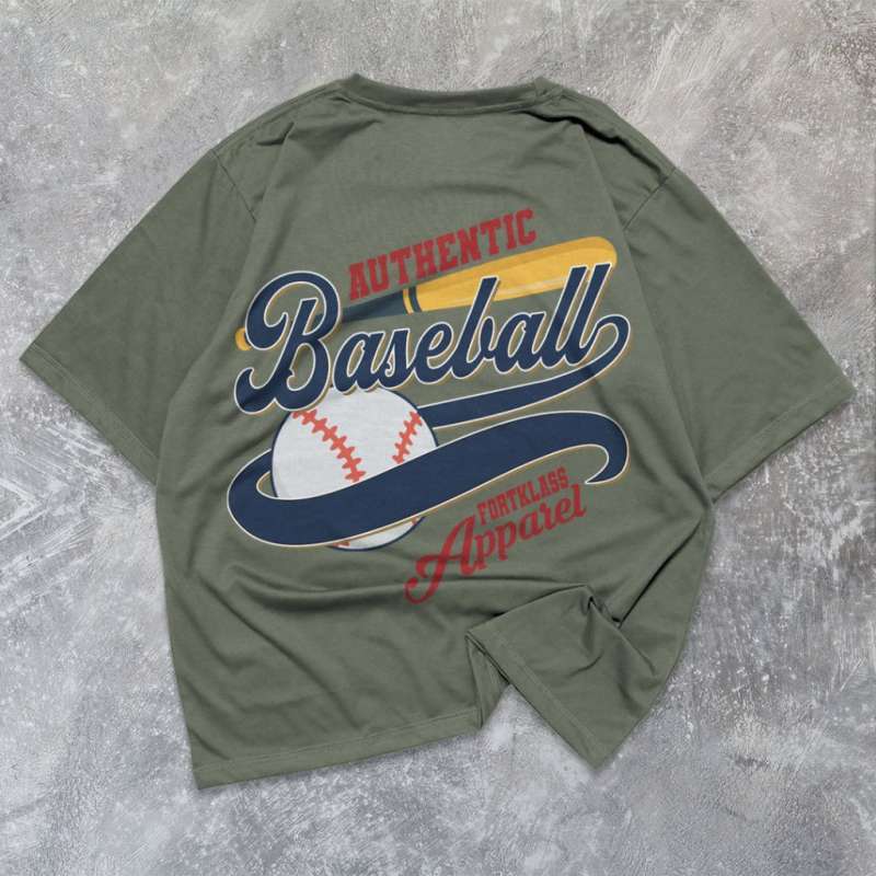 Baseball t shirt lengan panjang store