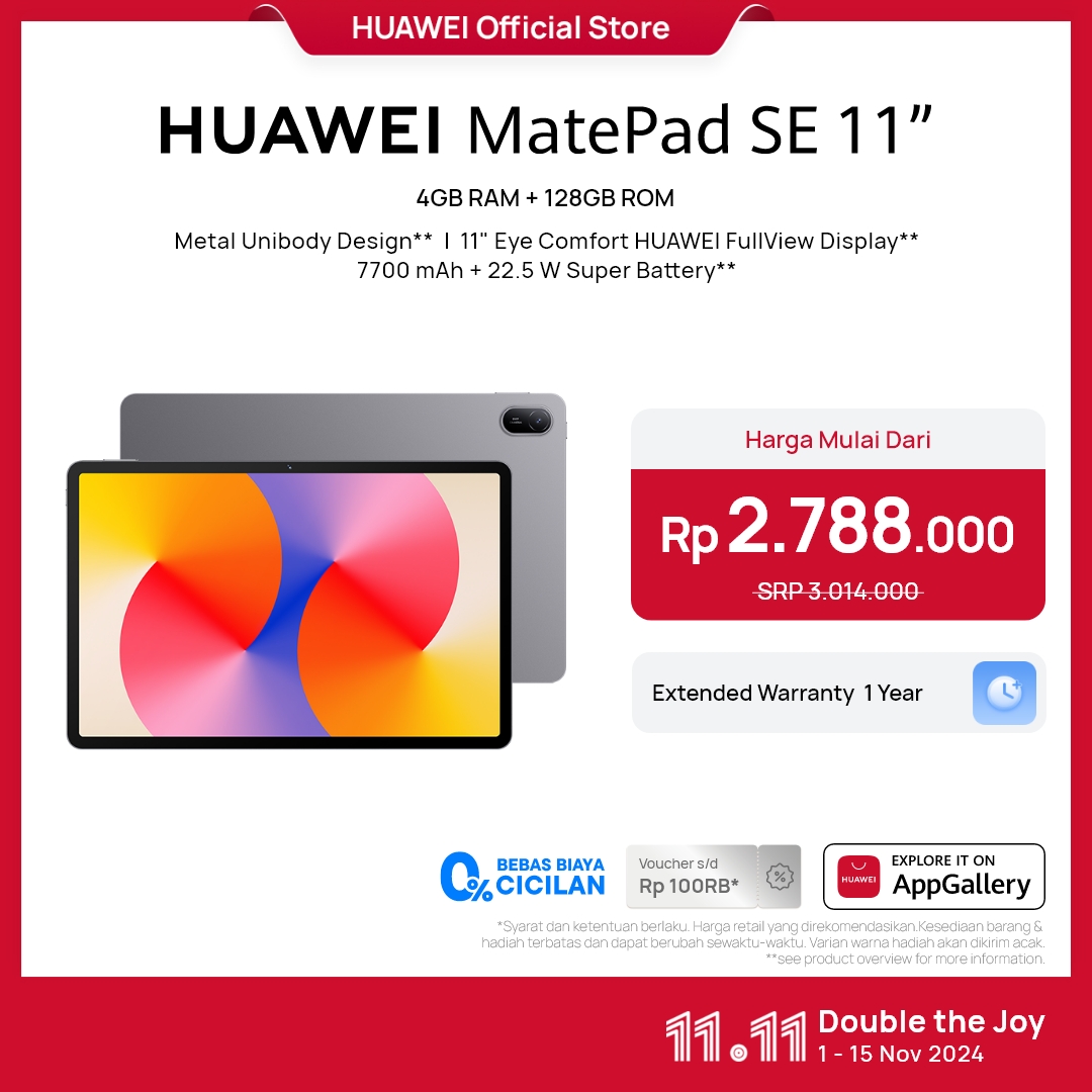 Promo [online Exclusive] Huawei Matepad Se 11 Tablet [4+128gb] | Fhd ...