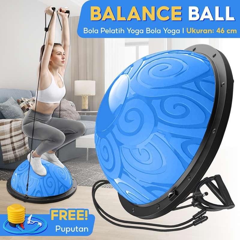 BG SPORT BOSU BALL BALANCE STEP TRAINER BOLA YOGA GYM BALL