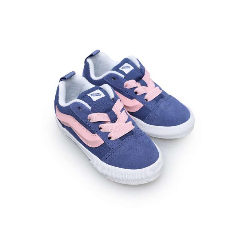 Vans Kids Knu Skool Elastic Lace 2-Tone True Navy Shoes (VN000D0K5TU)