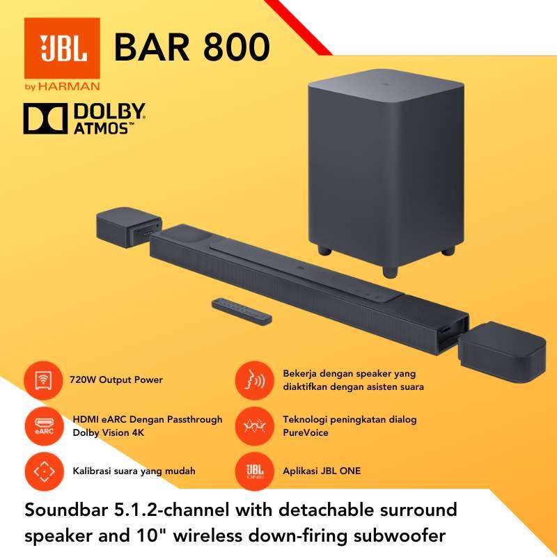 Jual Soundbar Jbl Bar 800 Bar800 Soundbar With