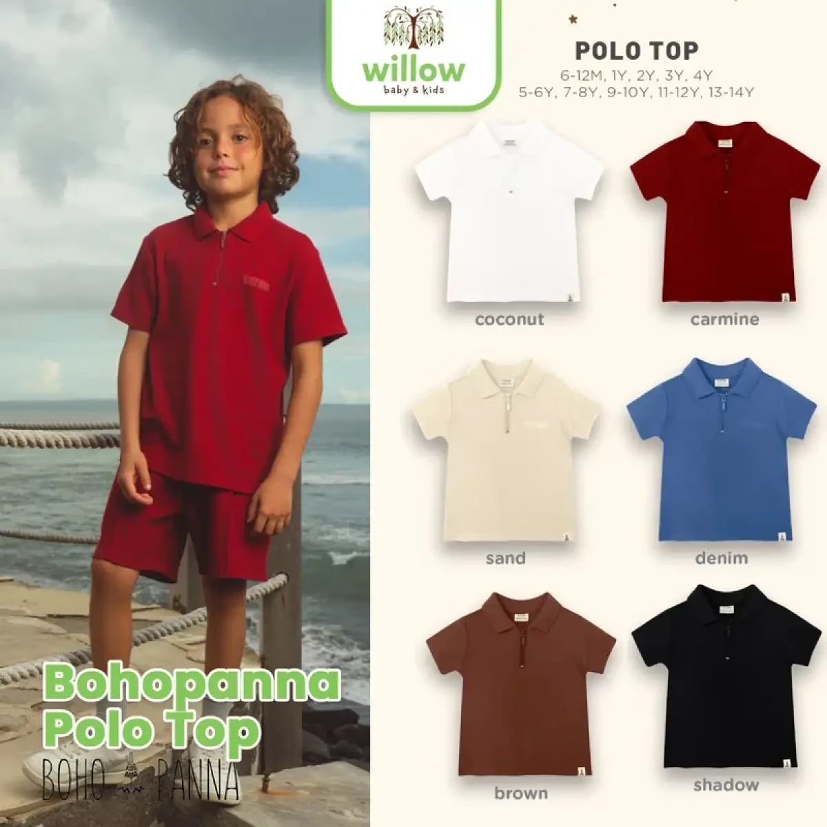 Kaos Anak - Bohopanna Polo Top