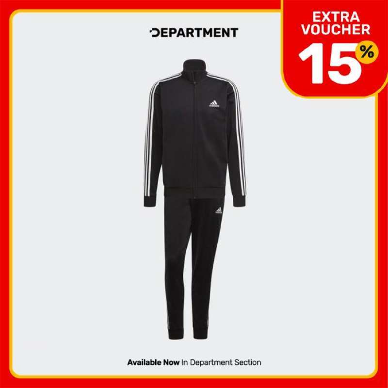 Promo Setelan Olahraga Adidas Essential 3 stripes Track Suit Gk9651 Original Diskon 60 Di Seller Football Dept Official Store Jatiwarna 2 Kota Bekasi Blibli