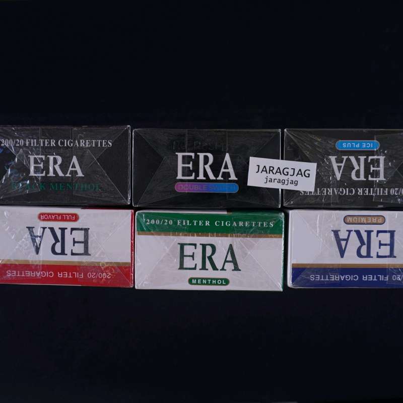 Red/blu Rokok Jual Era Black Menthol | Era Full Flavor (red) | Era Premium (blue ...