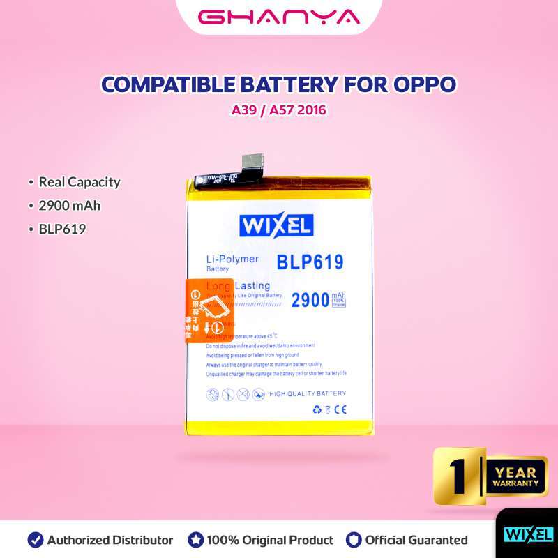Promo Baterai OPPO A39 A57 2016 Blp619 Double Power Real Capacity