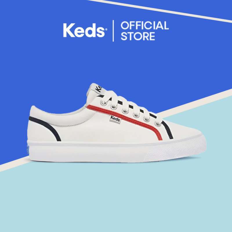 Keds Jump Kick Canvas Sneakers - Lace-Up Minimalist Design With Softerra Footbed