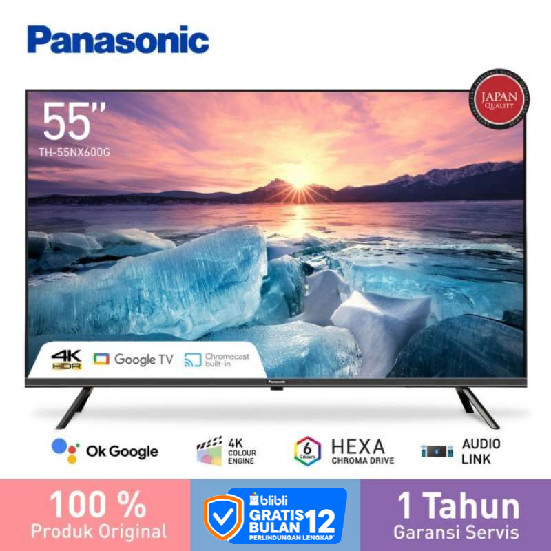 Promo Panasonic Th-55nx600g 4k Led Google Tv [55 Inch] Diskon 29