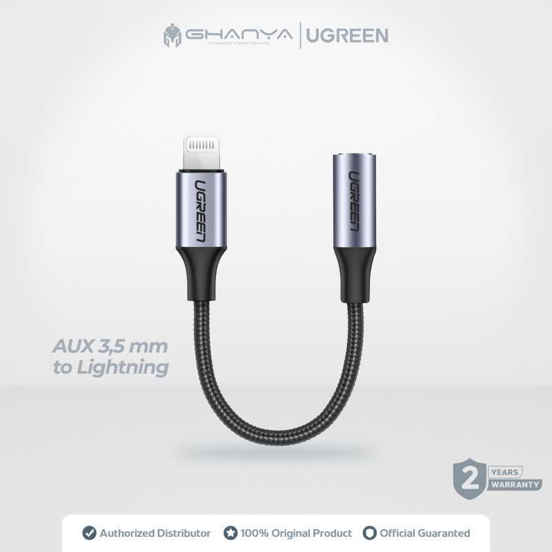 Promo Ugreen Audio Converter Lightning To Mfi 30756 Made For