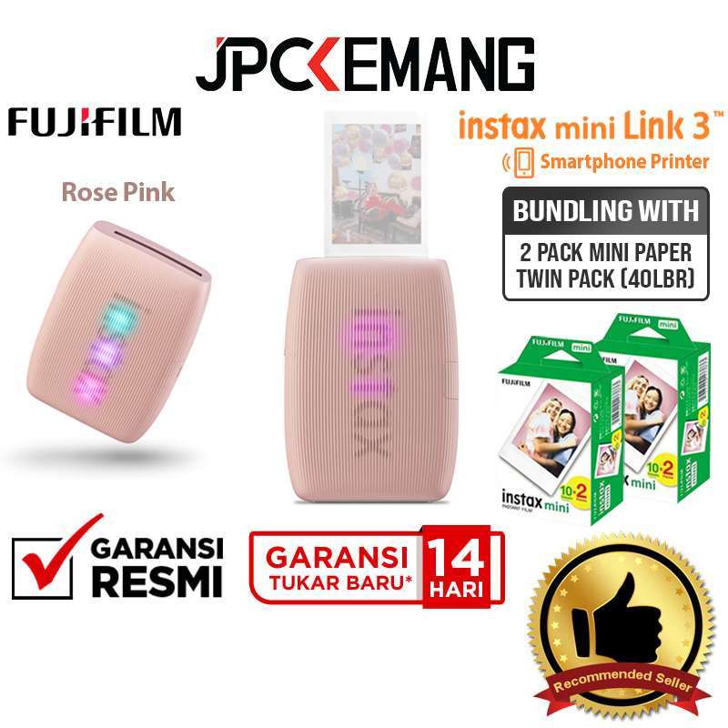 JPC KEMANG Fujifilm Instax Mini Link Smartphone Printer Fuji Instant  Printer HP Portable GARANSI RESMI