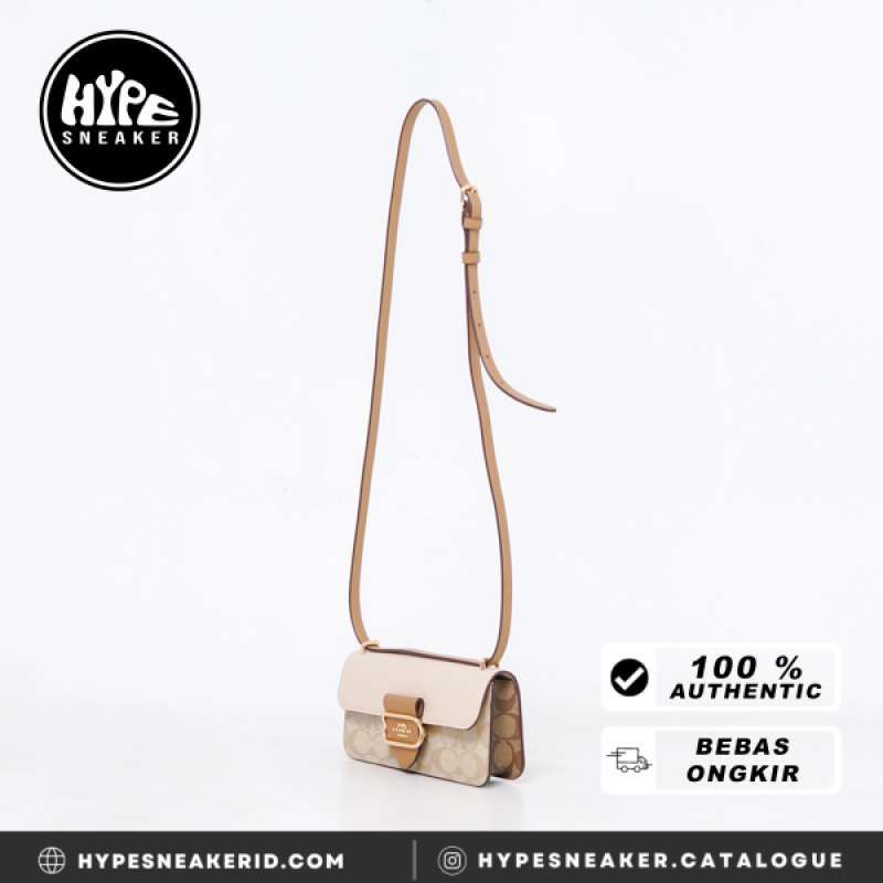 Coach tas beige on sale