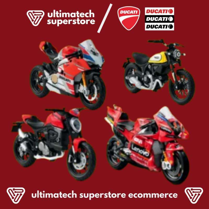 Jual Shell Ducati 2024 Full Set Collections Maisto Scale 1:18 Panigale ...
