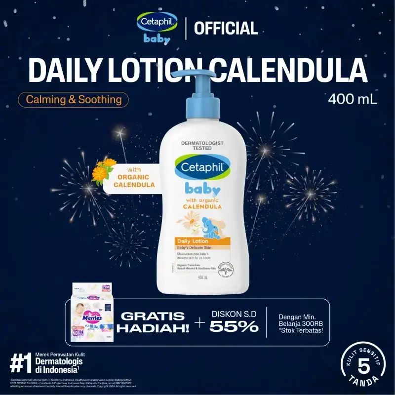 Promo Cetaphil Baby Daily Lotion With Organic Calendula 400ml