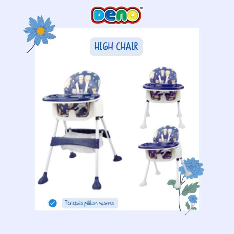 [BISA INSTANT✓] DENO KISUBO High Chair Kursi Makan Bayi Kursi Tinggi Anak