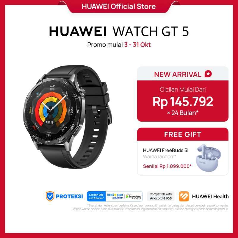 Daftar Harga Huawei Watch Gt 3 Pro Free Original Spesifikasi Lengkap Oktober 2024