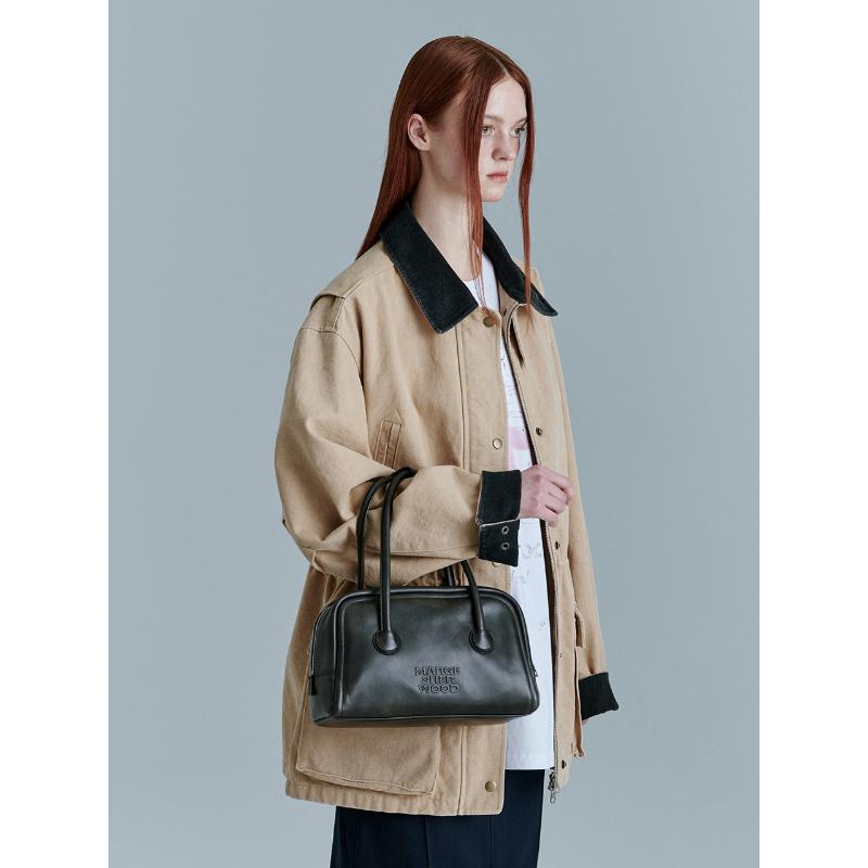 [Margesherwood ] / ☆SOFT TOTE/washed black two-tone brushed Promo Marge Sherwood Soft Tote Tote Bag Tas Wanita - Washed