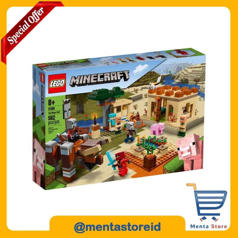 Promo LEGO Minecraft 21160 The Illager Raid Blocks Stacking Toys - Main Image