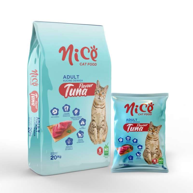 Jual Nice Cat Food 20 Kg Makanan Kering Kucing Tuna Di Seller