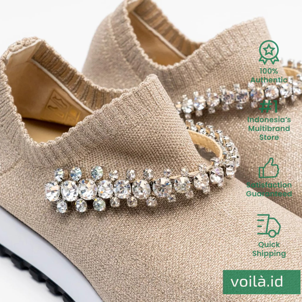 Promo Jimmy Choo Verona Crystal Sneakers Ballet Pink Diskon 31% Di