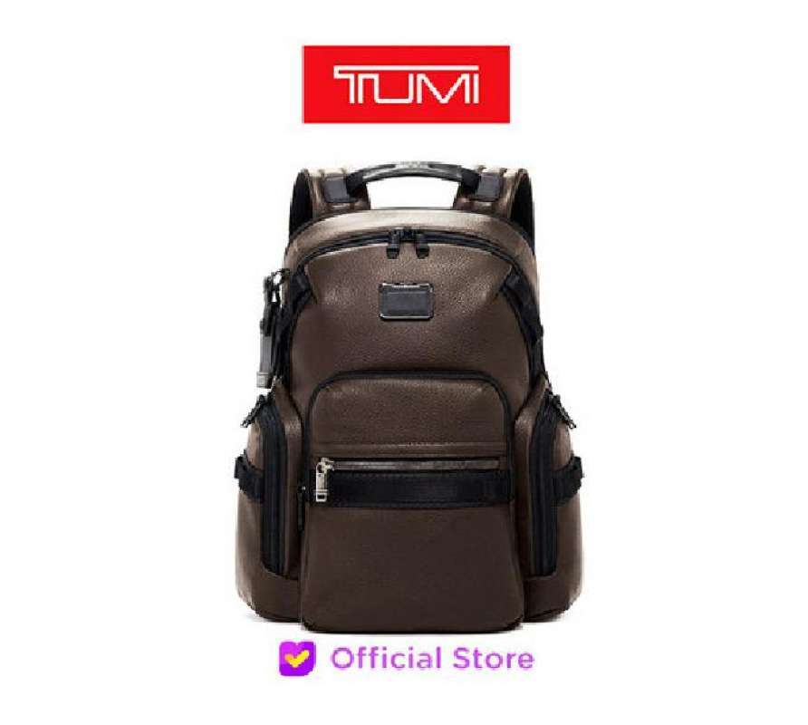 alpha bravo nellis leather backpack TUMI Laptop Backpacks Durable and spacious enough to carry anything needed for a study session or quick getaway Tumi “Nellis” Backpack - Charcoal