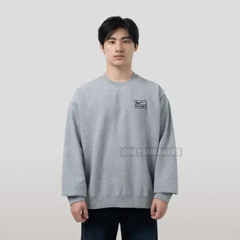 Jual Nike X Stussy Wash Dark Grey Fleece Crewneck Di Seller 
