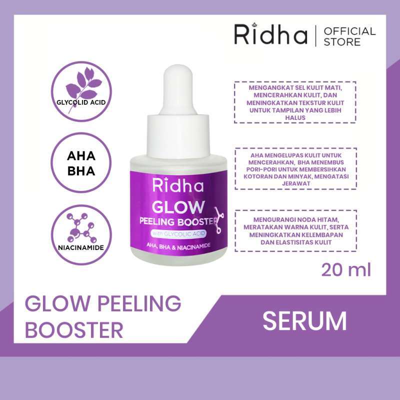 Exfoliant Ridha Jual Ridha Glow Peeling Booster - 20ml Di Seller Ridha Beauty Official ...