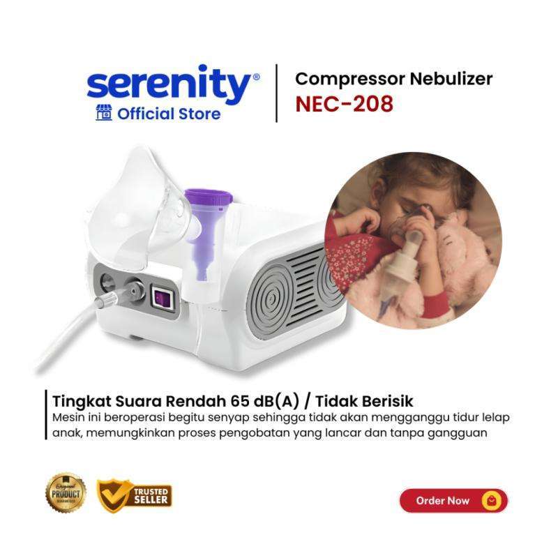 Penggunaan Nebulizer Compressor Serenity NEC 208 untuk terapi inhalasi