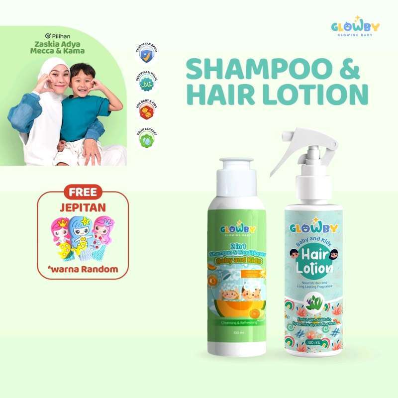 (Glowby X Jedar El Perfect Hair Care Shampo in dan Hair Lotion 100 ml