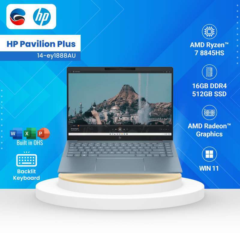 Promo Hp Laptop Pavilion Plus Laptop 14 Ey1888au Amd Ryzen