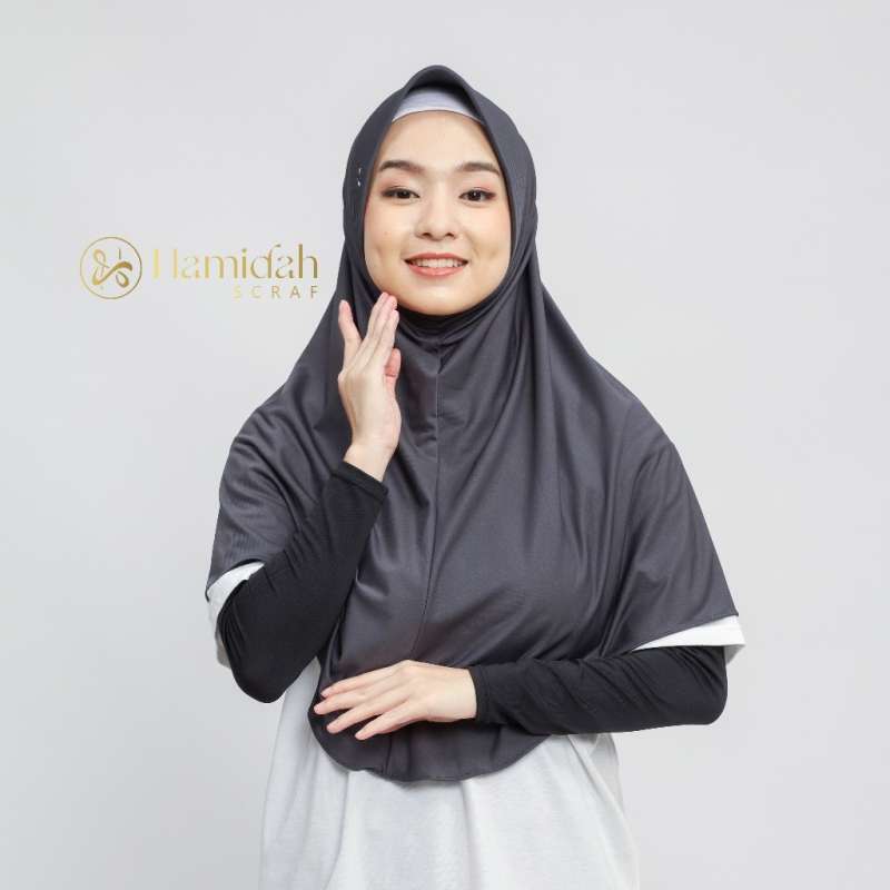 hijab sport abu abu